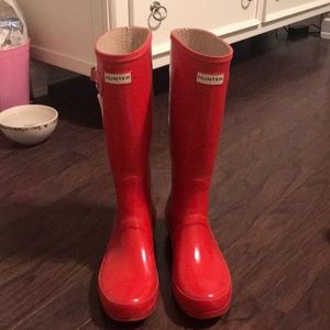 Hunter Original Tall Gloss Rain Boots US 9M/10F